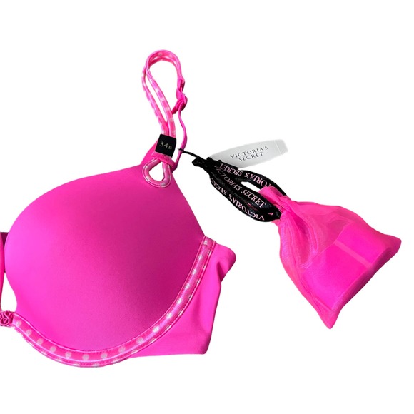 NWT Victoria's Secret Hot Pink Push Up Bra - Picture 2 of 10